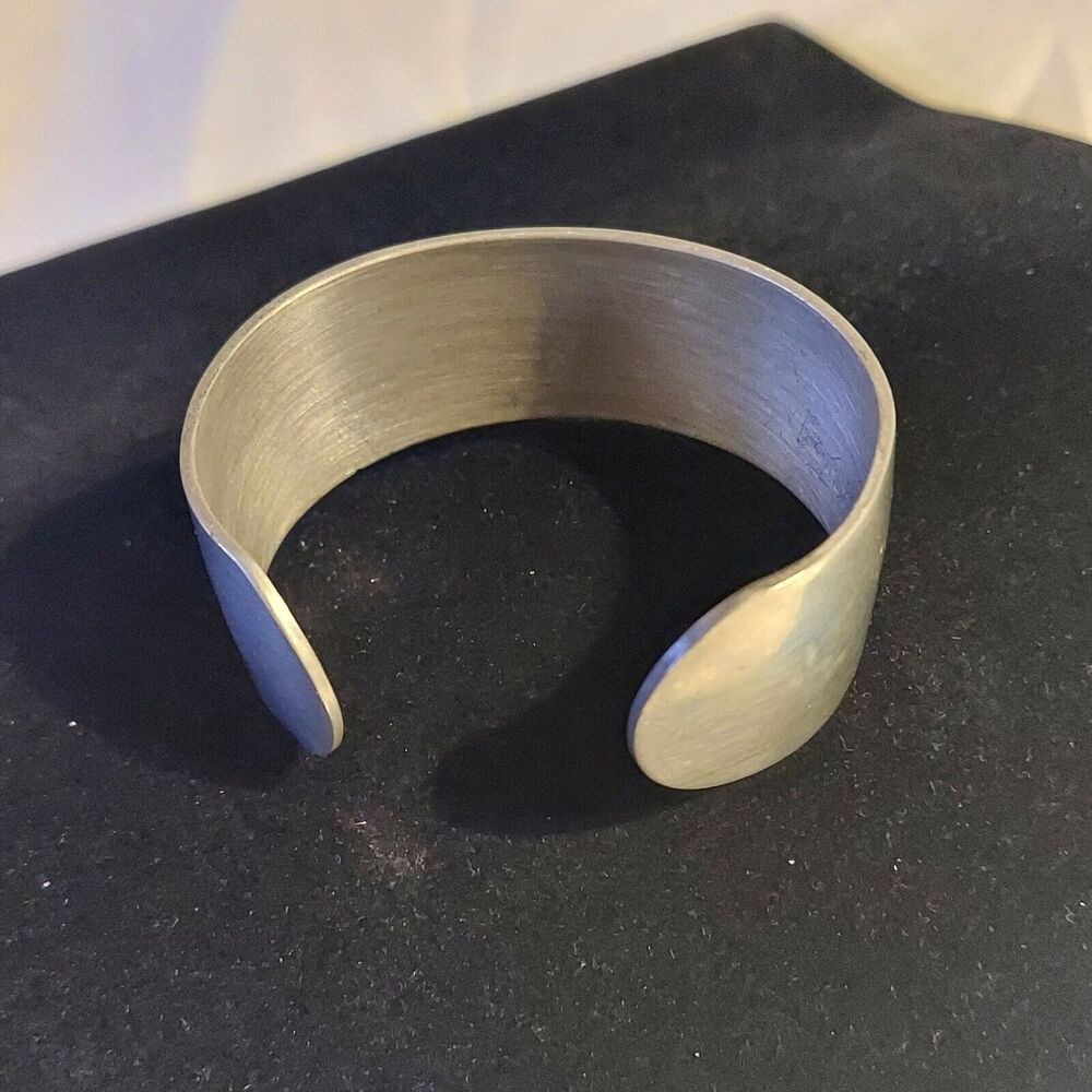 Worchester Pewter Cuff Bracelet 1" wide - Picture 2 of 4